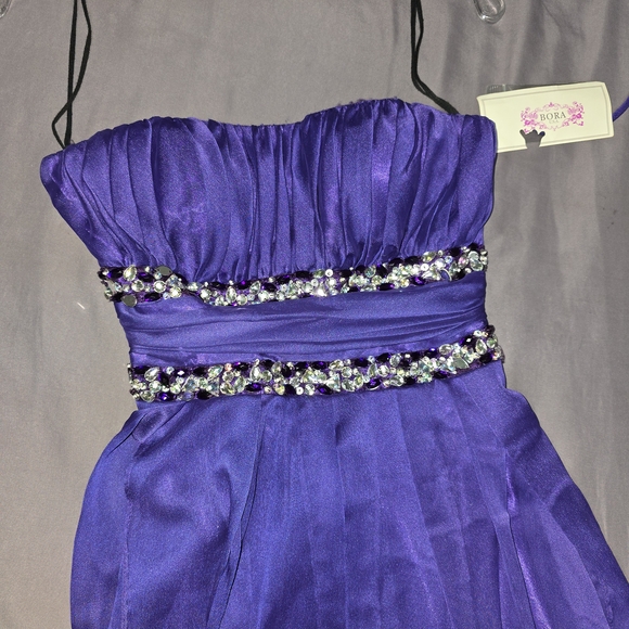dress code festive elegant Elegant Purple Velvet Mermaid Black Girl Long Evening Party Dress DP39 –  DSProm main image 1